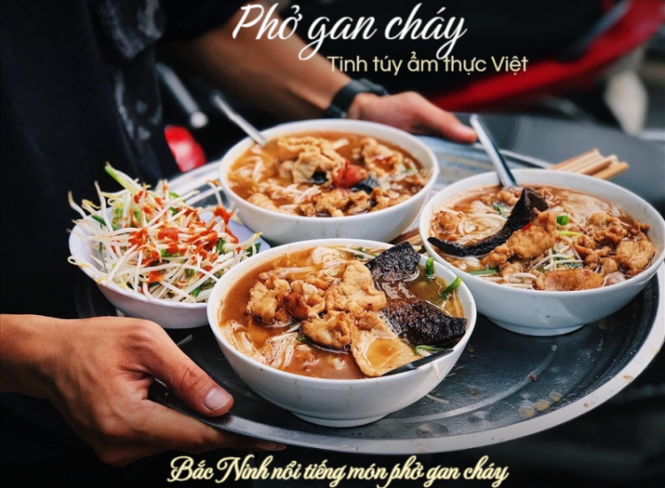 Món phở gan cháy, đặc sản "độc lạ" ở Bắc Ninh